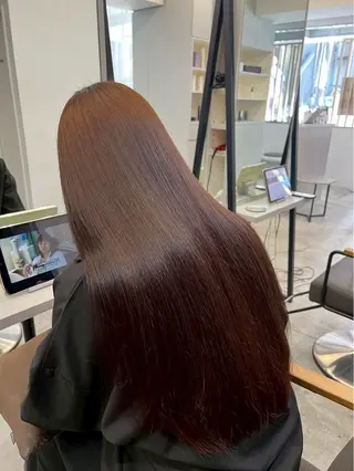 ロング パーマ ハイトーンカラー が絶対可愛い✨泰聖✨のヘアスタイル