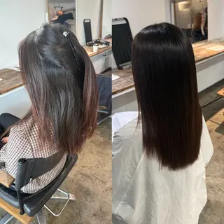 ロング パーマ 🫧艶髪縮毛矯正/ 透明感カラー/みきのヘアスタイル