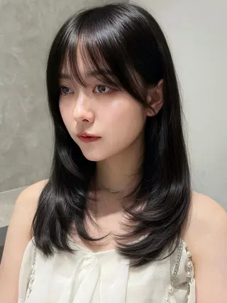 ロング カラー 髪質改善×透明感カラ ー/新宿/SHOKIのヘアスタイル