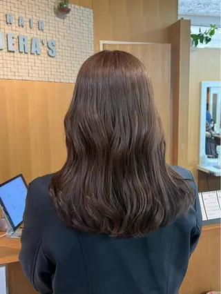セミロング カラー 透明感カラー/ イルミナカラーヒロキのヘアスタイル