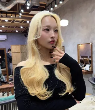 ロング 美髪矯正×レイヤー 松田空優哉のヘアスタイル