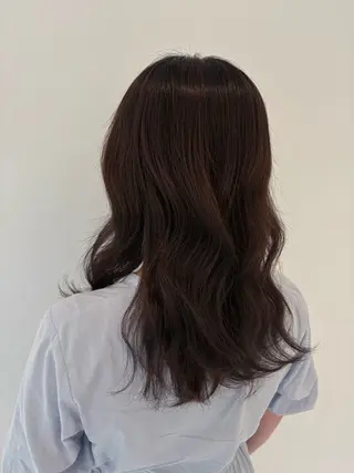セミロング カラー moi Blanc/ Aoyagiのヘアスタイル
