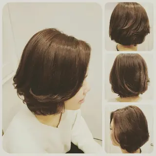 ミディアム カラー spa hair ark 富井直美のヘアスタイル