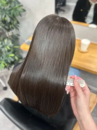 ロング 藤森結子 透明感カラー/艶髪のヘアスタイル