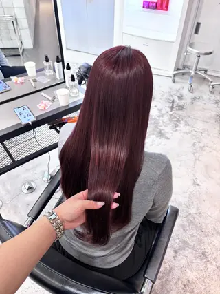 ロング カラー ヘアアレンジ 🎀モテ暖色× エクステ🎀あかりのヘアスタイル