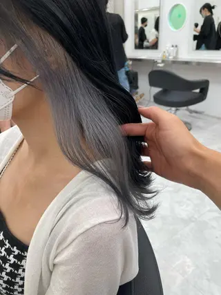 ロング カラー ヘアアレンジ 縮毛矯正/髪質改善/ ブリーチ毛/木元渓太のヘアスタイル
