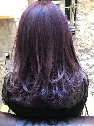 セミロング カラー 塚本 昂のヘアスタイル