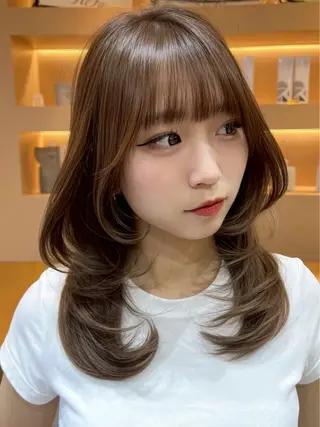 ロング 🫧似合わせレイヤー 透明感カラー🫧清野のヘアスタイル