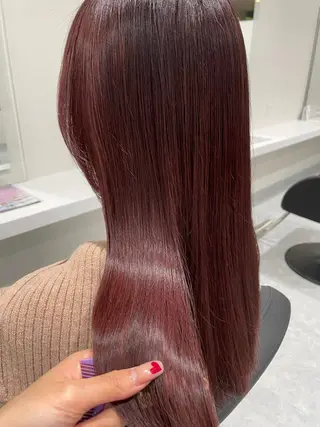 ロング カラー パーマ Amour なぐらのヘアスタイル