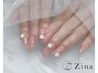ロング 自爪育成/zina/ KIMIのネイルデザイン