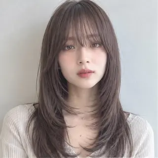ロング カラー 菅原 大佑のヘアスタイル