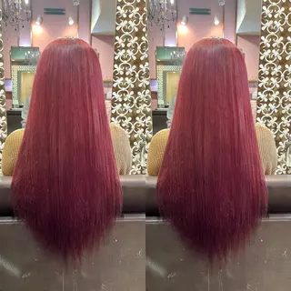 ロング カラー 髪質改善・縮毛矯正 特化・ユウシンのヘアスタイル