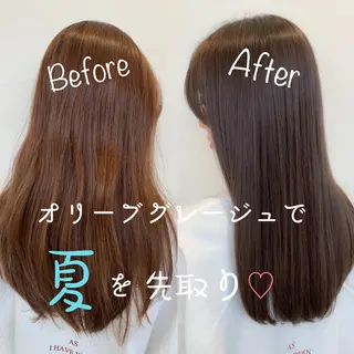 ロング カラー 前髪/ハイライト得意 安西駿一 【銀座】のヘアスタイル