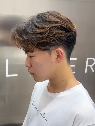 メンズ 曲がる縮毛矯正 LIBER 　岩名のヘアスタイル