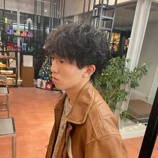 ショート メンズ ⭐️韓国ブリーチ 顔周りカット⭐️のヘアスタイル