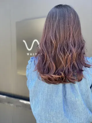 セミロング 似合わせ透明感カラー 宇治　ヤマノのヘアスタイル