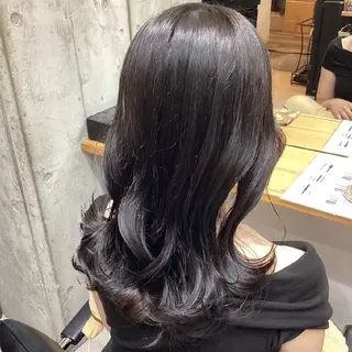 ミディアム カラー ヘアアレンジ/柔らか 艶カラー/AKARIのヘアスタイル