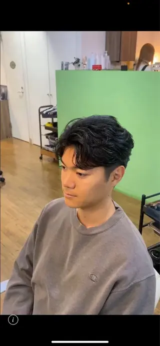 パーマ メンズ 20代〜40代 大塚🌱松原大将のヘアスタイル
