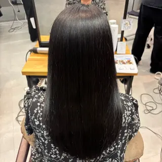 ロング カラー 艶カラー✨️縮毛矯正 ×耳ツボ💠mamiのヘアスタイル