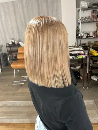 ミディアム カラー Le/a谷町 野上幹太のヘアスタイル