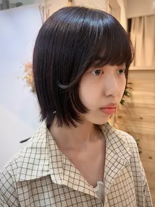 ショート カラー cana 札幌レイヤースタイルのヘアスタイル