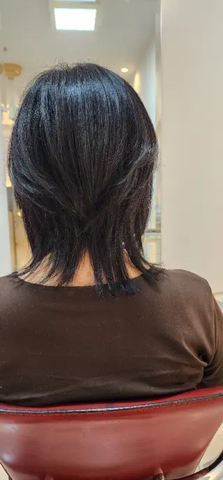 ミディアム カラー hairmake Juinのヘアスタイル