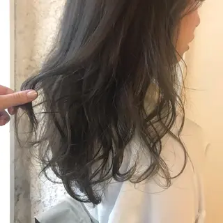 セミロング カラー ヘアアレンジ 髪質改善カラー/艶髪 LISAのヘアスタイル