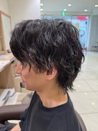ショート パーマ メンズ メンズパーマ特化/ メッシュ/薫/店長のヘアスタイル