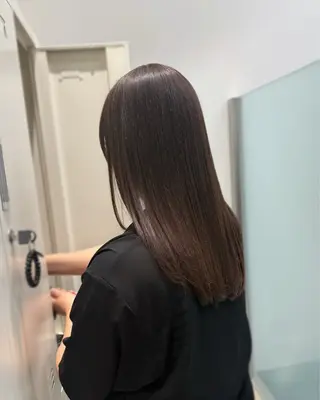 ミディアム カラー パーマ 縮毛矯正+モテカラー 🎀✨MIHOのヘアスタイル