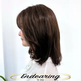 セミロング 柳田 怜那/銀座 Endearingのヘアスタイル