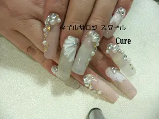 ロング ネイル ネイルサロン Cureのネイルデザイン