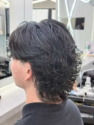 ミディアム パーマ メンズ 🇺🇸メンズ特化/ 四辻 凱斗🇺🇸のヘアスタイル