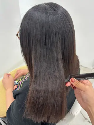 ミディアム 【aini天王寺】 𝐚𝐢𝐫𝐢✂︎のヘアスタイル