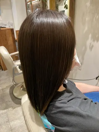 セミロング 大方 いくみのヘアスタイル