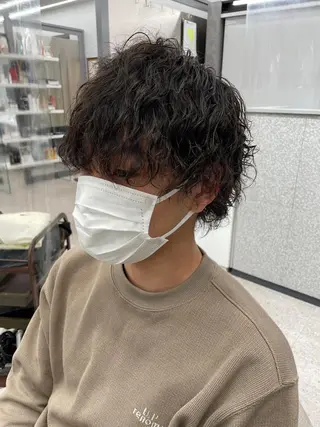 パーマ メンズ 京都河原町 メンズパーマ助川龍哉のヘアスタイル