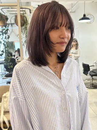 ミディアム カラー ❕マンツーマン施術❕ 🍊Moemiのヘアスタイル