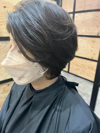ショート カラー パーマ ヘアアレンジ キッズ ネイル マツエク・マツパ アイブロウ 久木原 ゆりのヘアスタイル