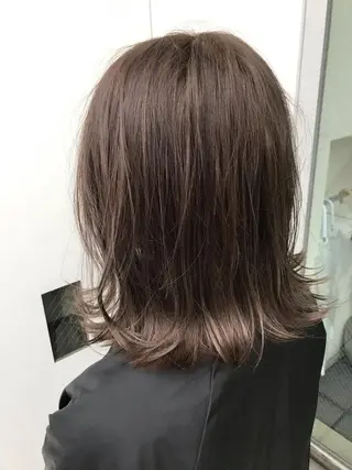 ミディアム カラー 武田 久司のヘアスタイル