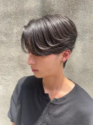 ショート カラー パーマ ヘアアレンジ メンズ 亀井隆汰/メンズ専門 パーマ/フェード可のヘアスタイル