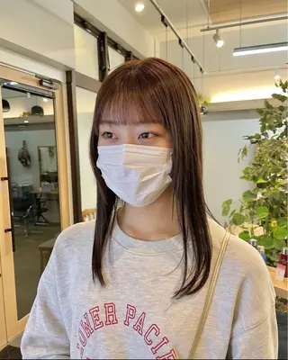 ミディアム カラー ナチュラル＆ラフヘア 松尾 凌のヘアスタイル