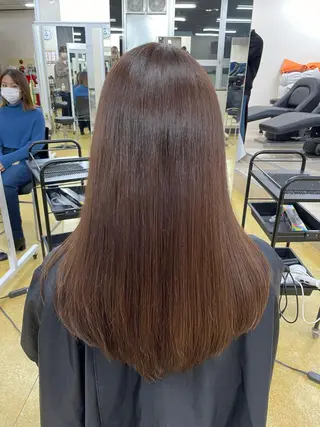 セミロング カラー 乾かすだけで美髪✨ 髪質改善専門/鈴木遼のヘアスタイル