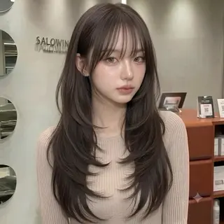 ロング レイヤー・カット モデル・こうたのヘアスタイル
