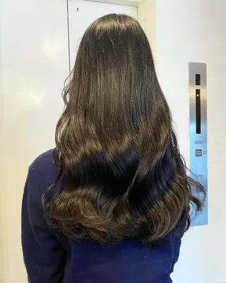 ロング カラー ヘアアレンジ レイヤーカット×髪質 改善🇰🇷シオリのヘアスタイル