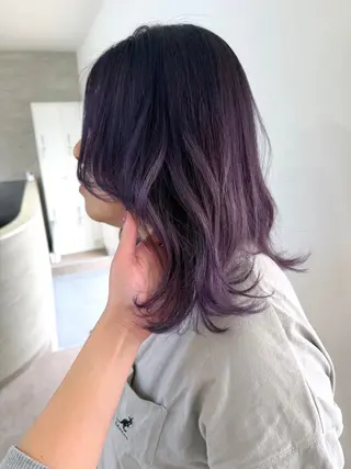 ミディアム ume yuraのヘアスタイル