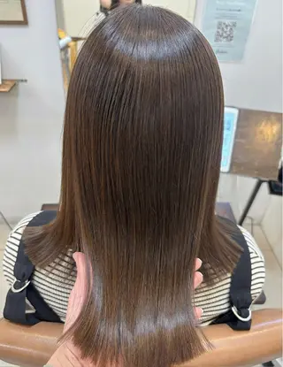 ミディアム カラー 頭皮×髪質改善 透明感カラー💎中村のヘアスタイル