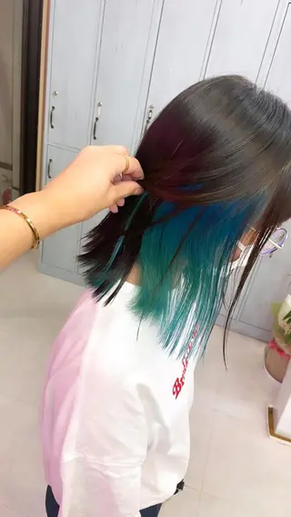 ミディアム カラー 町田ブリーチ特化 MANATOのヘアスタイル