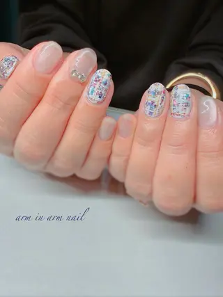 ネイル arm in arm ︎✿Yamamotoのマツエク・マツパデザイン