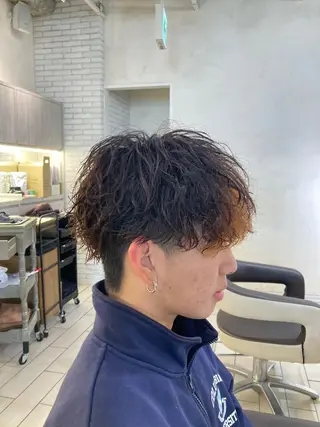 パーマ メンズ 可愛い顔周りカット お任せください✨中川のヘアスタイル
