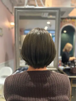 ショート カラー 🌱なゆみ🌱透明感 /ナチュラル/高宮のヘアスタイル