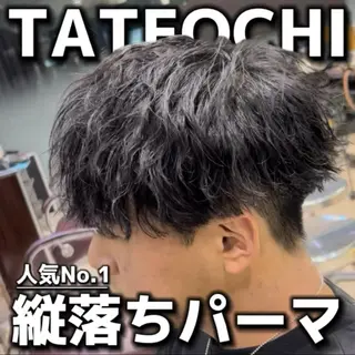 メンズ 🪶フェザーパーマ& 縦落ちパーマ/かずまのヘアスタイル